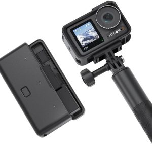 DJI Osmo Action 3 Adventure Combo, Waterproof Action Camera with 4K HDR, 10-Bit Color Depth, HorizonSteady, Cold Resistant & Long-Lasting, Extension Rod, Vlogging Camera for YouTube