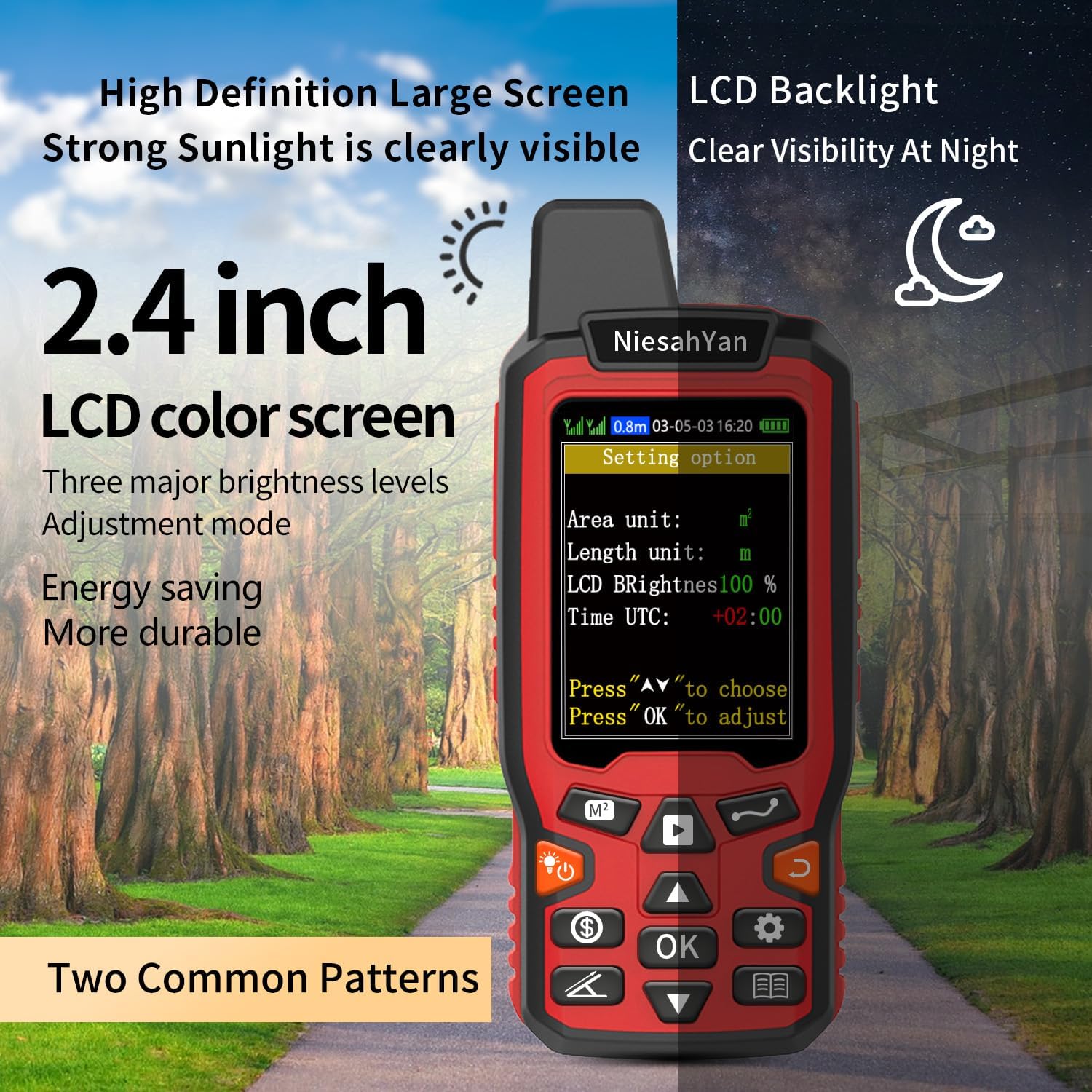 ZL180 Handheld GPS for Surveying, High Precision Rugged Land Surveying Equipment for Ranches, Garden, Farmland and Parking Area Distance Measurement - Image 8